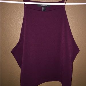 Eggplant Crop top